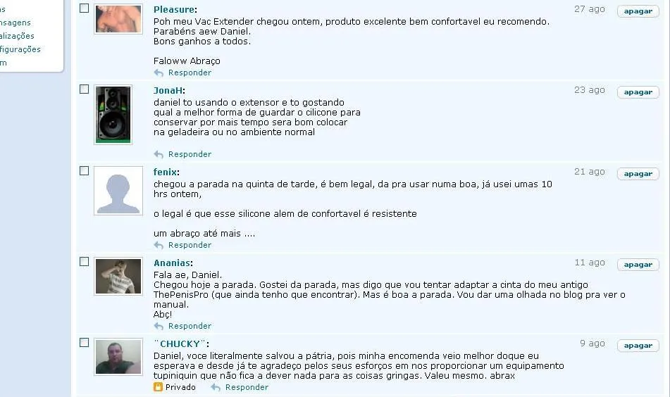 Depoimentos vac extensor