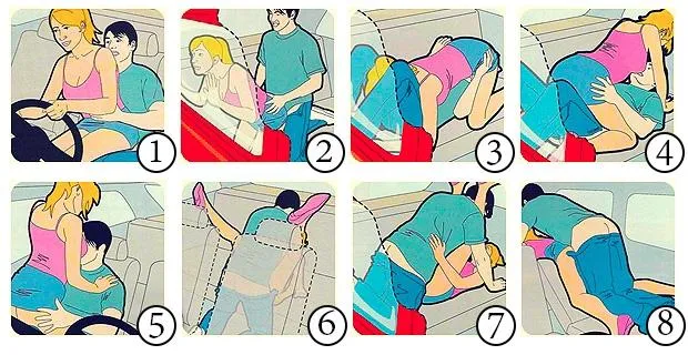 Imagens com posições de sexo no carro
